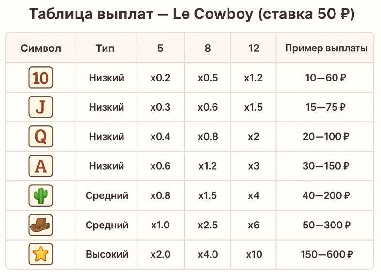 таблица выплат